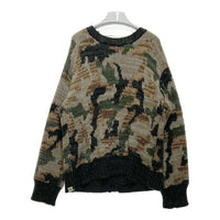 AVIREX アヴィレックス 2WAY パターンニットトップス カーディガン カモフラ sizeF 瑞穂店