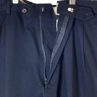 CHAPS RALPH LAUREN チャップスラルフローレン レーヨン混 ツータックチノパンツ ネイビー size34 瑞穂店