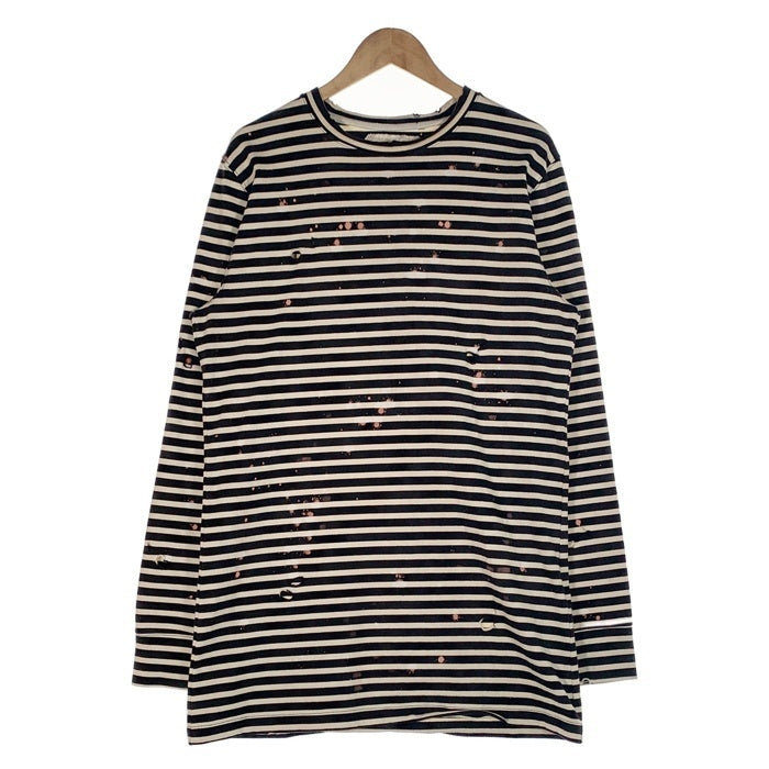 OFF-WHITE オフホワイト 15AW オーバーサイズ ボーダーロングスリーブT 