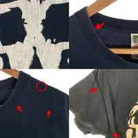 90-00's SKULL SKATES スカルスケーツ レディースカル プリントTシャツ ブラック ダリ FRUIT2枚タグ メキシコ製 Size XL 福生店