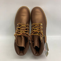 Timberland ティンバーランド レディース ジュニア 6インチ プレミアム ウォータープルーフ Espresso Illuminated A19XM ブーツ ゴールドブラウン size24.5cm 瑞穂店