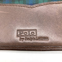 Polo Ralph Lauren ポロラルフローレン ポロベア ギンガムチェック カードケース ブラウン×グリーン 瑞穂店