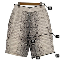 Carhartt WIP カーハート ワークインプログレス Snake AOP Sweat Short スネークプリント スウェットショーツ ショートパンツ ホワイト ブラック Size S 福生店