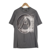 90's Anarchic Adjustment アナーキックアジャストメント aサークルA 両面プリント Tシャツ チャコールグレー USA製 Stedman Size L 福生店