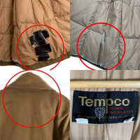70's Tempco テンプコ Seattle Down Canvas Hunting Jacket シアトル ダウン キャンバス ハンティング ジャケット ベージュ USA製 Size M 福生店