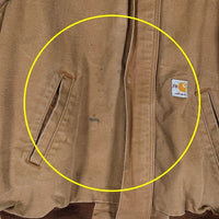 CARHARTT カーハート BOMBER JACKET ボンバージャケット ブラウン FRJ134 BRN USA製 Size Medium Regular 福生店