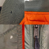 ALPHA INDUSTRIES アルファインダストリーズ USA製 80's 初期タグ IDEAL MA-1 フライトジャケット オリーブ sizeM 瑞穂店