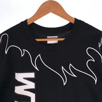 WTAPS ダブルタップス 20SS FLAMES TEE プリントTシャツ ブラック Size 02 福生店
