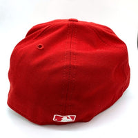90's New Era ニューエラ 59FIFTY MLB ニューヨーク・ヤンキース ウールベースボールキャップ レッド USA製 Size 7 3/8 (58.7cm) 福生店