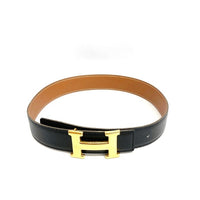 HERMES エルメス コンスタンス リバーシブル Hベルト ゴールド金具 ブラックxブラウン size60 瑞穂店