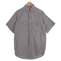 60's BIG MAC ビッグマック マチ付 半袖 ワークシャツ グレー VAT DYED ペニーズ Size M 相当 福生店