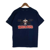 90's BLACKFLYS ブラックフライ プリント Tシャツ ネイビー USA製 Size M 福生店
