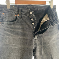 LEVI'S リーバイス ボタン裏3518 USED加工 ビッグE 赤耳 セルビッチ デニム パンツ ブラック 00501-3518 Size W32 L32 福生店