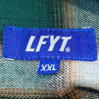 LFYT エルエフワイティー オンブレチェック フランネルシャツ ワーク グリーン ラファイエット Size XXL 福生店