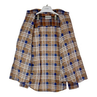 Sears シアーズ チェック ネルシャツ ネイビー×ブラウン sizeXL 瑞穂店