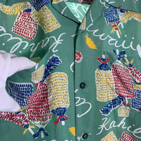 Sun Surf サンサーフ オープンカラー レーヨンシャツ 長袖 グリーン SS27474 Size L 福生店