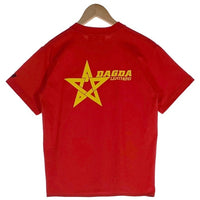 Dagda Leathers ダグダレザーズ プリントTシャツ 袖刺繡 レッド 旧マッコイ 滝沢氏 Size S 福生店
