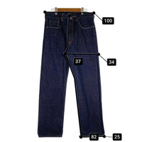 A BATHING APE アベイシングエイプ ベイプスタカモプリント テーパードデニムパンツ ジーンズ インディゴ Size XL 福生店