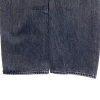 MOUSSY マウジー CUT OUT WIDE STRAIGHT カットアウトワイドストレートデニム ブラック size23 瑞穂店