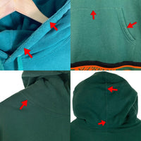 SUPREME シュプリーム 18AW Rib Logo Hooded Sweatshirt リブロゴ プルオーバースウェットパーカー グリーン Size XL 福生店