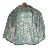 SUN SURF サンサーフ RAYON HAWAIIAN SHIRT CHERRY BLOSSOMS レーヨン 半袖 ハワイアン シャツ グリーン SS38319 Size M (15-15 1/2) 福生店
