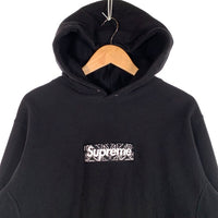 SUPREME シュプリーム 19AW Bandana Box Logo Hooded Sweatshirt バンダナボックスロゴ プルオーバースウェットパーカー フーディ ブラック Size L 福生店