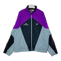 NIKE ナイキ 90's 銀タグ IOWA BASKETBALL ロゴ刺繍 切替 ナイロンジャケット パープル sizeXL 瑞穂店