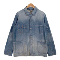 STEVENSON OVERALL スティーブンソンオーバーオール Switchman USED/ペンキ加工 デニムカバーオール インディゴ SM1-VRX Size 40 福生店