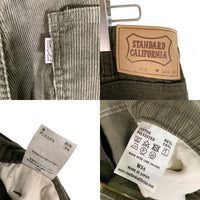 STANDARD CALIFORNIA スタンダードカリフォルニア SD CORDUROY PANTS #919 コーデュロイパンツ オリーブ Size 34×30 福生店