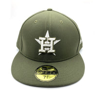 NEWERA ニューエラ HOUSTON ASTROS ヒューストンアストロズ 59FIFTY ベースボールキャップ オリーブ Size 7 5/8 (60.6cm) 福生店