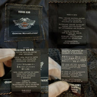HARLEY-DAVIDSON ハーレーダビッドソン RIDING GEAR レザー シングルライダースジャケット ブラック 刺繡 02/2015 Size L 福生店