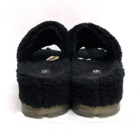 UGG アグ 1131971 Fluffita Clear ムートンサンダル ブラック size24cm※かかと使用感あり 瑞穂店