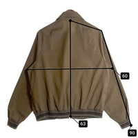 70's Sears シアーズ ジップアップジャケット ベージュ リブ ラグランスリーブ TALONジップ Size L 福生店