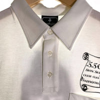 CORE FIGHTER コアファイター プリント 半袖ポロシャツ ホワイト Size M 福生店