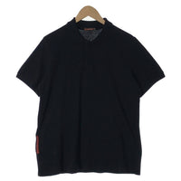 PRADA SPORT プラダスポーツ コットン 半袖ポロシャツ ブラック Size L 福生店