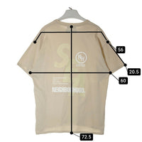 WIND AND SEA ウィンダンシー NEIGHBORHOOD ネイバーフッド 211ELWSN-STM02S 前後プリント Tシャツ ベージュ sizeXL 瑞穂店
