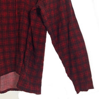 60's Sandy Mac Donald サンディマクドナルド オープンカラーフランネルチェックシャツ レッド Size L 福生店
