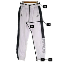 PRO CLUB プロクラブ FULL COURT WIND BREAKER PANTS ジップアップ ナイロン パンツ ホワイト Size M 福生店