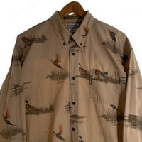 00's Columbia コロンビア RIVER LODGE 長袖 ボタンダウン シャツ ベージュ 0206 HM7077 Size XL 福生店