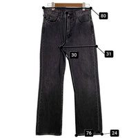 Levi's リーバイス 567 STAY LOOSE FLARE デニムパンツ ブラック A4718-0002 Size W28 L30 福生店