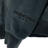 ESSENTIALS エッセンシャルズ バックプリント パーカー ブラック sizeM※使用感あり 瑞穂店