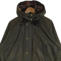 90's Woolrich ウールリッチ オイルドジャケット グリーン USA製 チェック柄ライナー Size M 福生店