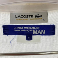 JUNYA WATANABE COMME des GARCONS MAN ジュンヤワタナベ コムデギャルソンマン LACOSTE ラコステ WQ-T018 パッチワーク ポロシャツ ホワイト sizeS 瑞穂店