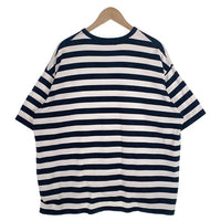 Graphpaper グラフペーパー クルーネック ボーダーTシャツ ブラック ホワイト GU223-70010B Size 2 福生店