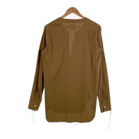 TAKAHIROMIYASHITA The Soloist タカヒロミヤシタ ザ ソロイスト Tunic Shirt チュニックシャツ ブラウン コットン シルク Size 46 福生店