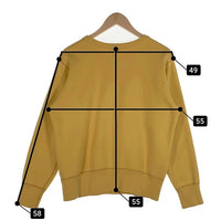 BUZZ RICKSON'S バズリクソンズ U.S.NAVY 前V クルーネックスウェットトレーナー イエロー Size M 福生店