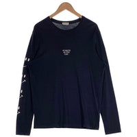 MONCLER モンクレール MAGLIA T-SHIRT M/LUNGA LS T-SHIRT AS MUCH AS YOU CAN ロンT ロングスリーブ 長袖 Tシャツ ネイビー 23997872CJNR Size L 福生店