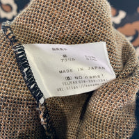 Dres hippy ドレスヒッピー ペイズリー ニットポロシャツ コットン アクリル ブラック Size M 福生店