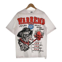 Warren Lotas ウォーレンロータス WARREN`S スカル プリントTシャツ ホワイト Size M 福生店
