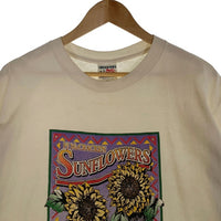 90's PJ McCRACKEN SUNFLOWERS プリントTシャツ ホワイト Size XL 福生店